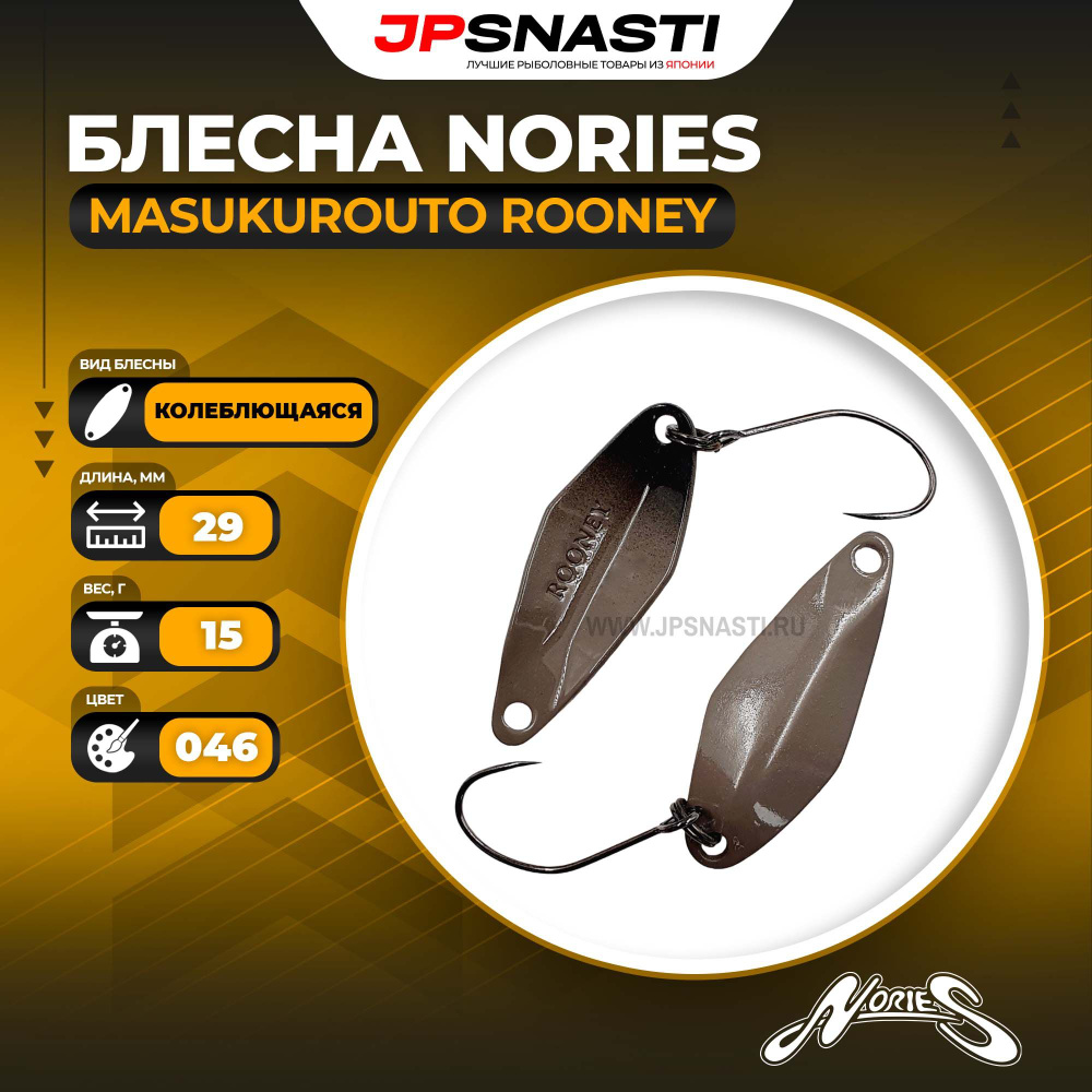 Блесна Nories Masukurouto Rooney, 1.5гр, 046 #1