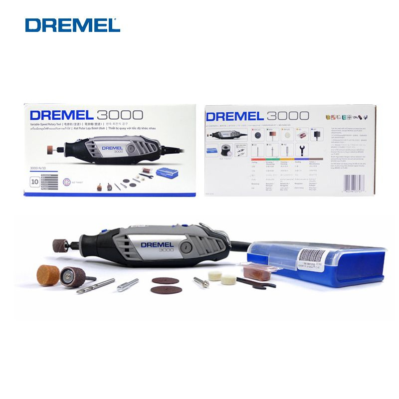 Электрическая кофемолка Dremel 3000, аксессуары 10 шт. #1