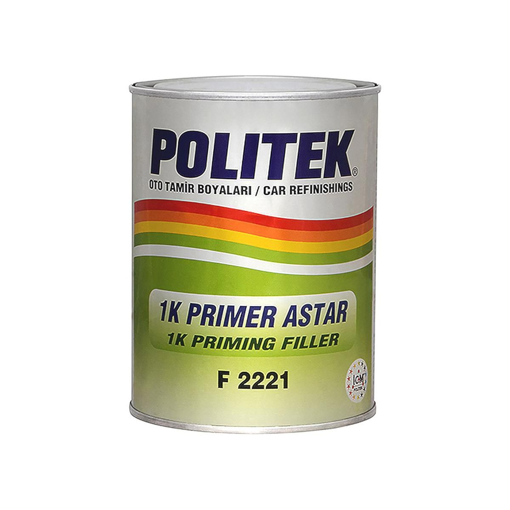 Грунт автомобильный алкидный Politek F2221 1K Priming Filler (автогрунтовка политек) черный 1 кг.  #1