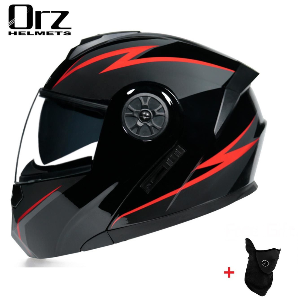 Orz HELMETS Мотошлем, цвет: коричнево-красный, размер: S #1