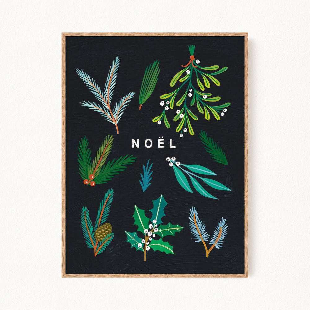 Новогодний постер "Noel", 21х30 см #1