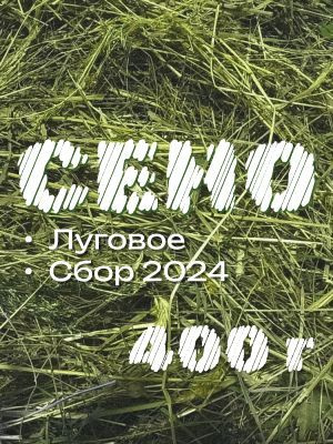 Сено 400 гр луговое для морских свинок, для кроликов, хомяков, грызунов, шиншилл, птиц  #1