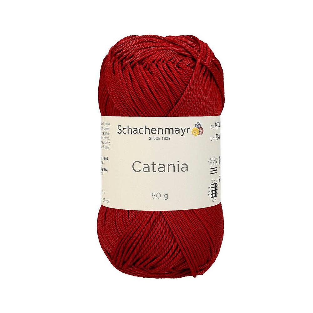 Catania /Катания/ пряжа Schachenmayr Originals, 100% хлопок, 50г/125м, арт. 9801210 цвет 00424, kirsche #1