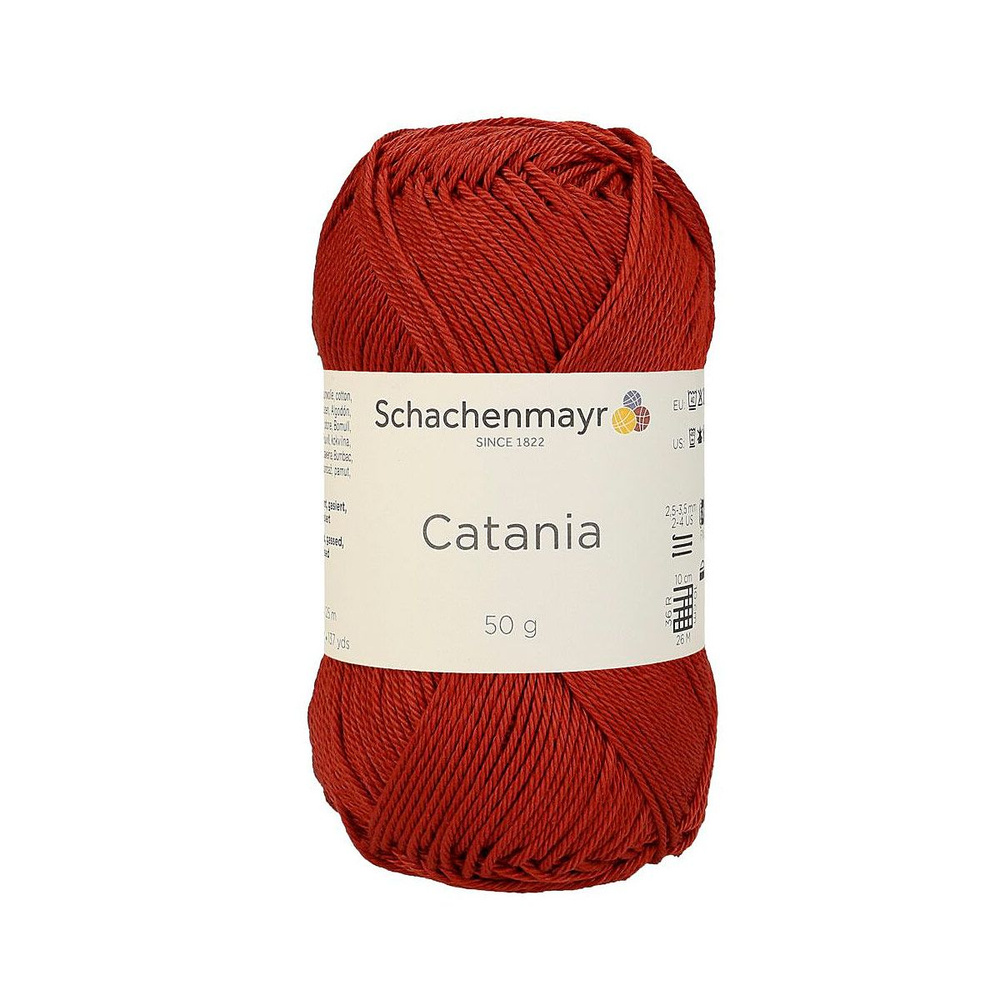 Catania /Катания/ пряжа Schachenmayr Originals, 100% хлопок, 50г/125м, арт. 9801210 цвет 00388, terracotta #1