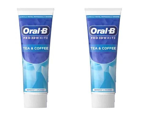 Oral-B Зубная паста Pro-3D White Против чайных и кофейных пятен, 75 мл, 2 шт  #1