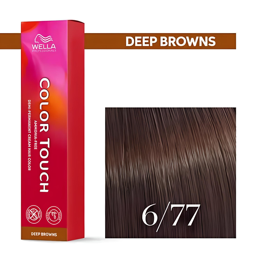 Оттеночная краска для волос Wella Professionals Color Touch 6/77 кофе со сливками  #1