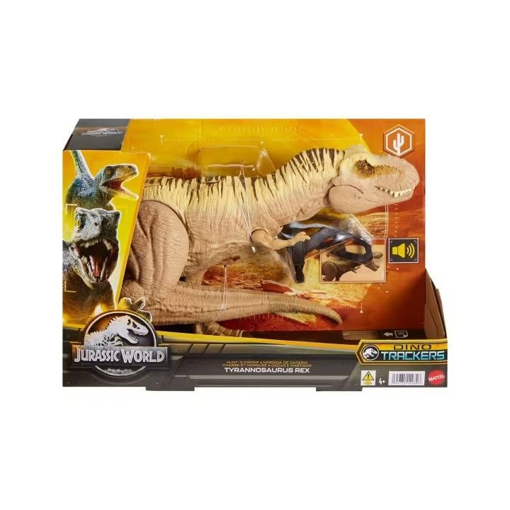 игрушки Mattel фигурки Jurassic World Tyrannosaurus T Rex Dinosaur Toy Figure With Sound  #1