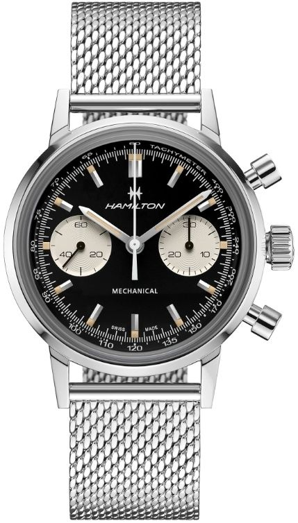 Швейцарские механические часы Hamilton American Classic H38429130 на стальном браслете, с водозащитой #1