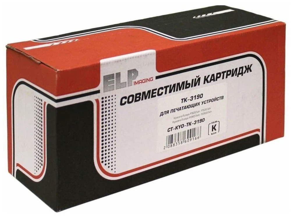 Тонер-картридж для Kyocera P3045dn P3145dn P3150dn P3155dn P3160dn M3145dn M3645dn TK-3160 12.5K ELP #1