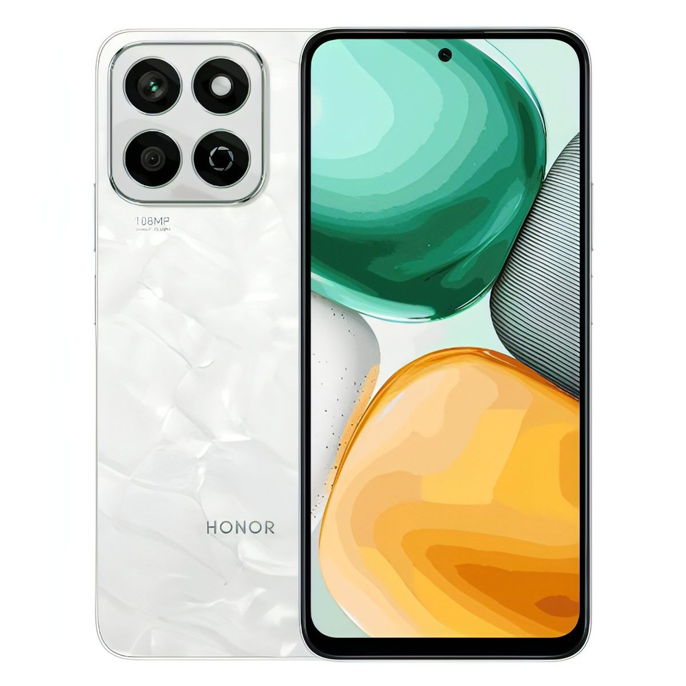 Honor Смартфон X7c 8/256GB Moonlight White 8/256 ГБ, белый #1