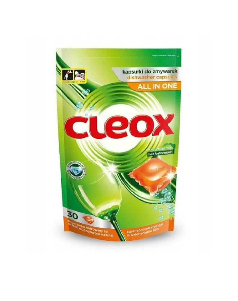 Капсулы для посудомоечной машины гелевые, Cleox, 30 шт, Польша  #1