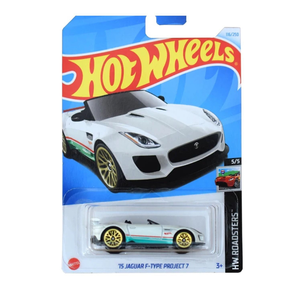 HTC16 Hot Wheels машинка металлическая игрушка коллекционная масштабная модель 15 Jaguar F-Type Project #1