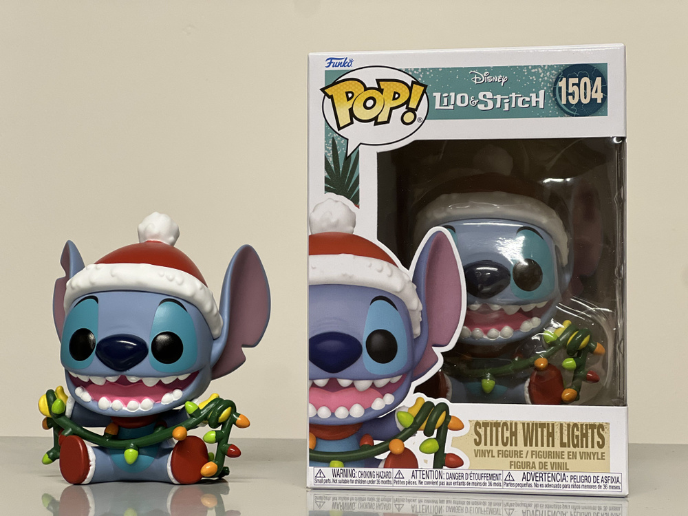 Фигурка Funko Pop! Holiday Stitch with Lights (Игрушка Фанко Поп Стич из мультфильма Лило и Стич)  #1