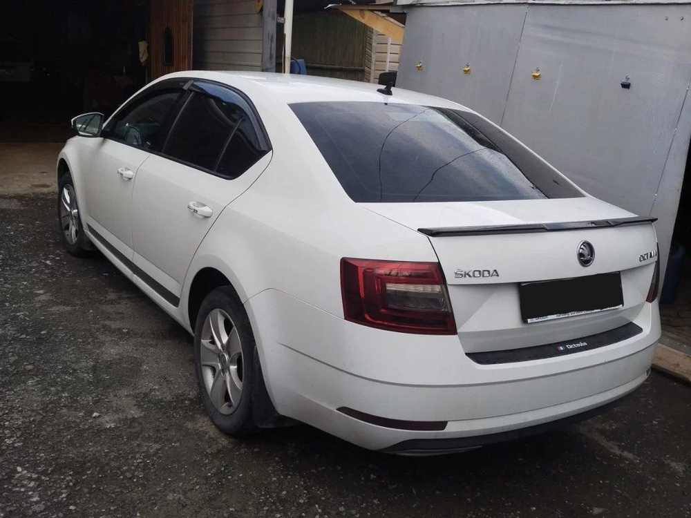 Спойлер на Skoda Octavia A7 M-style черный глянец (2012-2020) #1