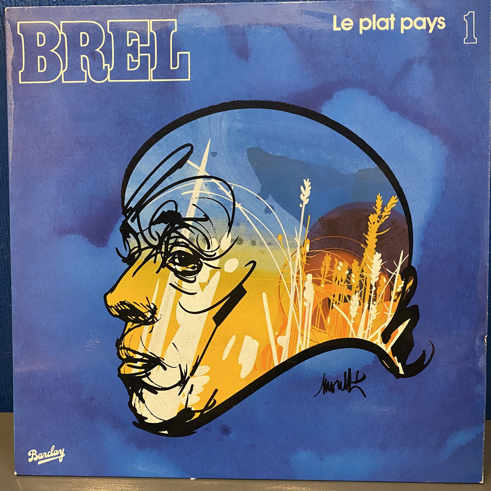 Jacques Brel. 1 - Le Plat Pays (EX+) ВИНТАЖ! 1983(1963) (LP) Виниловая пластинка  #1