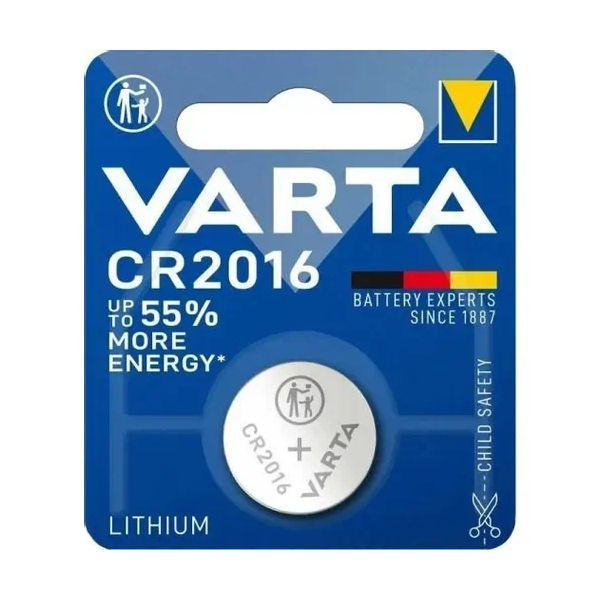 Батарейка (5шт) литиевая VARTA CR2016 дисковая 3В (бл1) #1