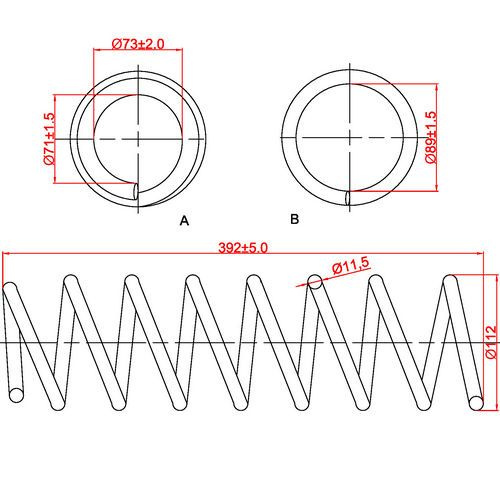 Zikmar Пружина подвески, арт. Z48118R, 1 шт. #1