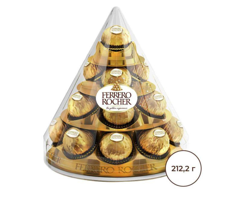 Подарочный набор шоколадных конфет Ferrero Rocher Конус #1