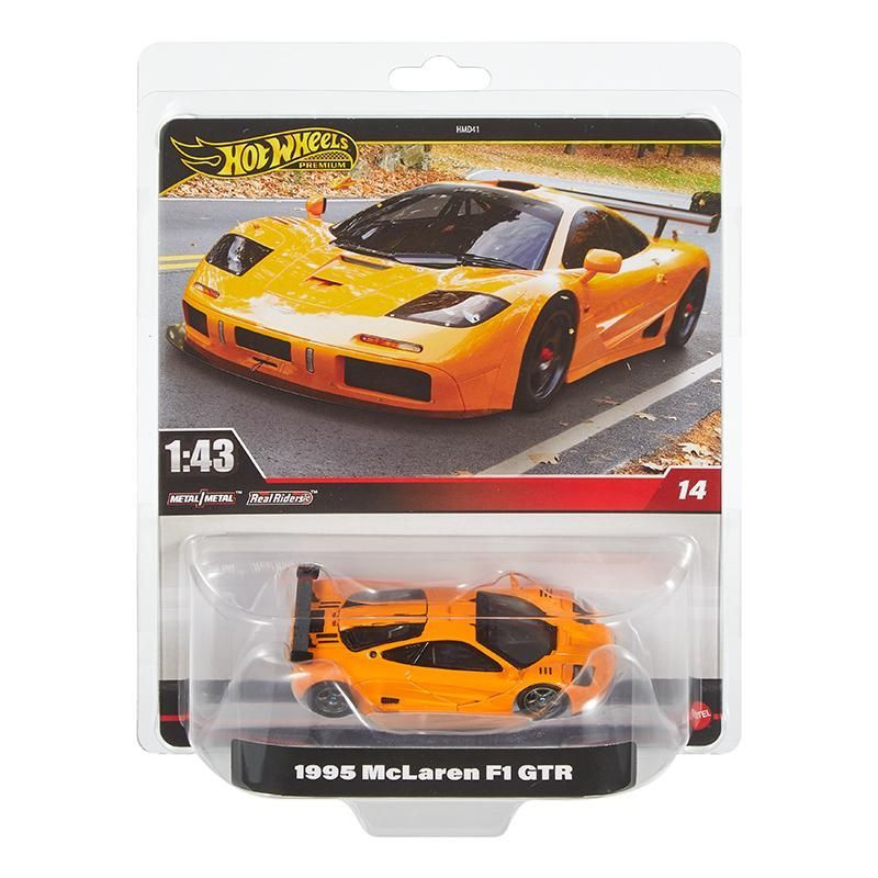 Машинка Mattel Hot Wheels 1/43 1995 McLaren F1 GTR #1