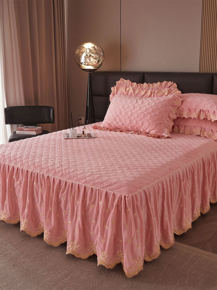 AiWinsure Покрывало с наволочками Velvet bedspreads, Вельбоа с размерами: 220 x 200 см  #1