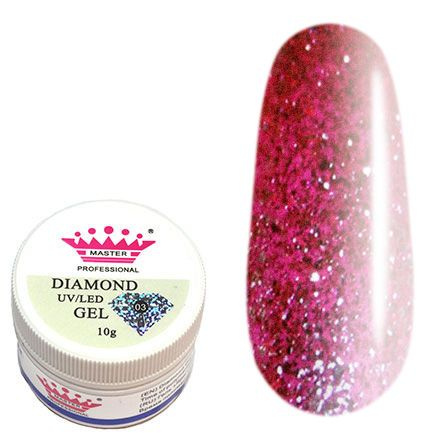 Master Professional, 3D-Гель для ногтей с блестками Diamond Uv/Led Gel цвет №14, 10 г  #1