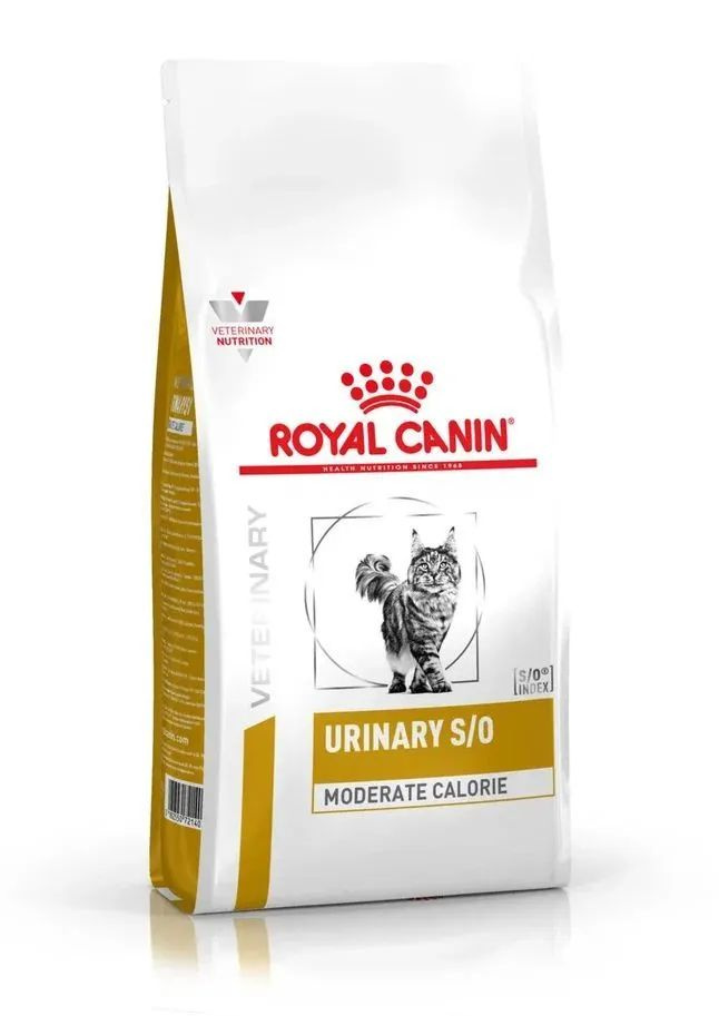 Сухой корм для кошек Royal Canin Urinary S/O Moderate Calorie диетический при мочекаменной болезни, 1,5 кг