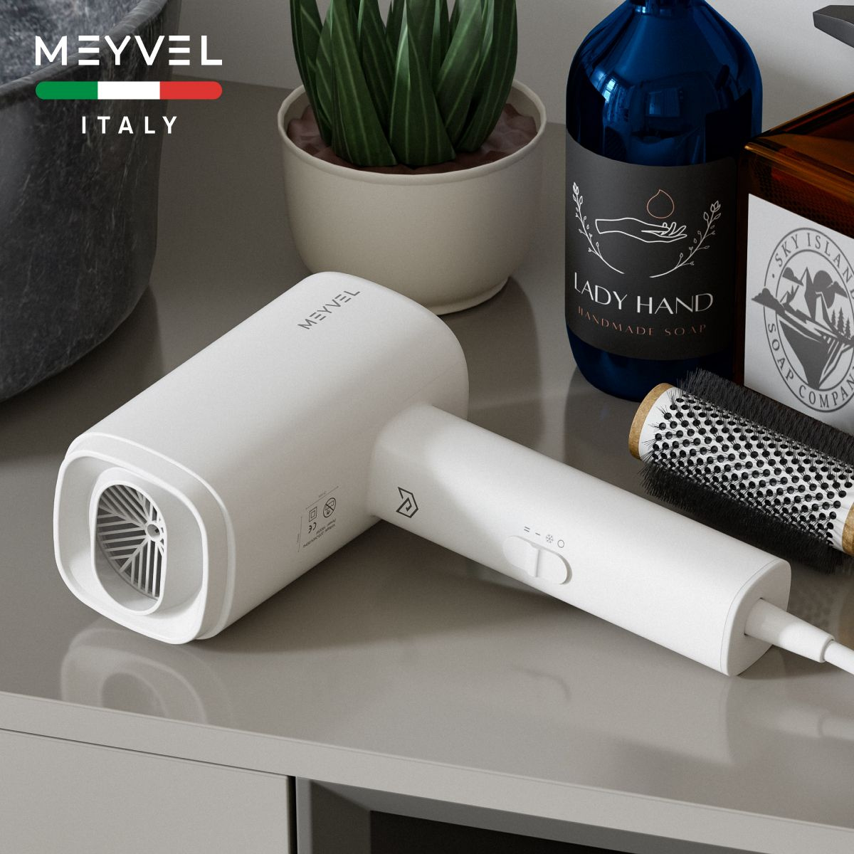 Фен для волос Meyvel MF8-1600 (White)