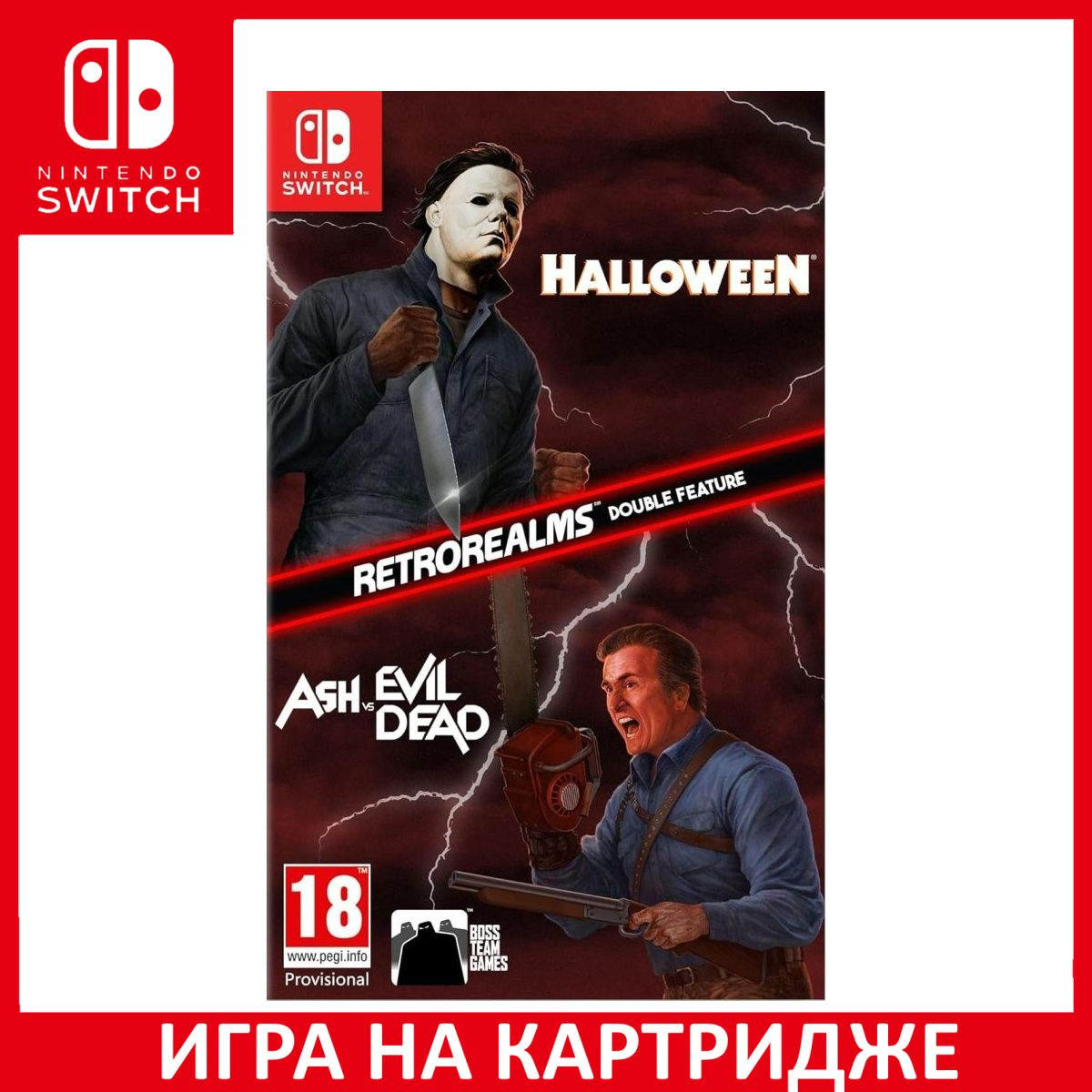 Игра на Картридже Halloween and Ash vs Evil Dead - RetroRealms Double Feature (Switch)