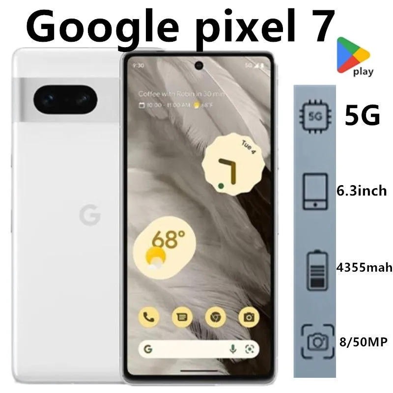 Google Смартфон 8/128 ГБ, Nano-SIM, белый