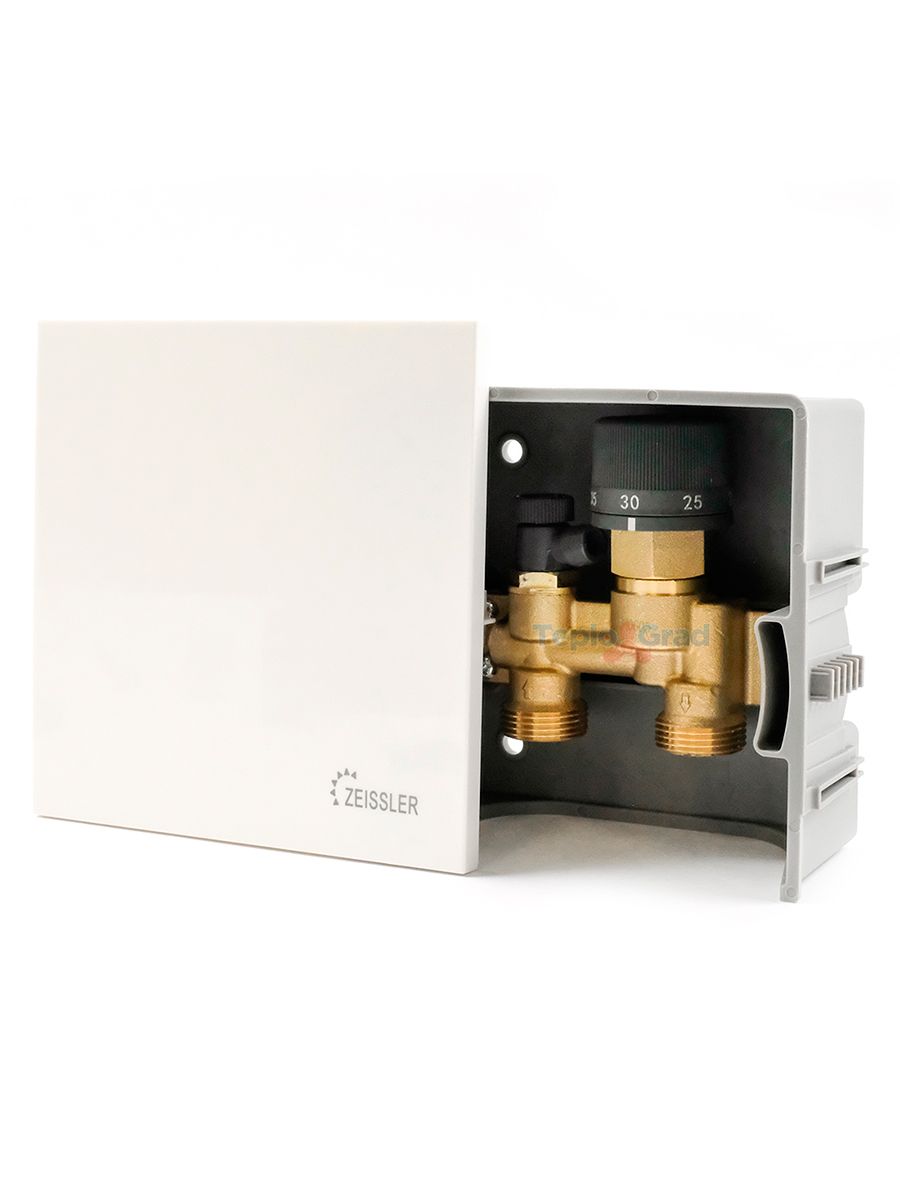 РегулировочныйкоробдлятеплогополаZEISSLERUniboxERTLограничениетемпературыобратногопотока