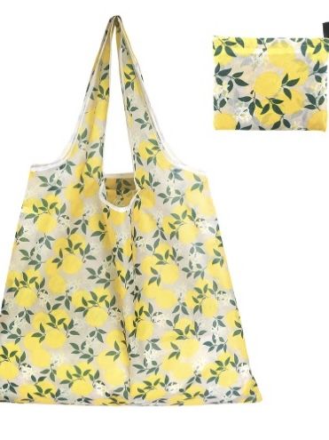 Сумкашопперскладнаяхозяйственнаяавоськадляпокупокнаплечоспринтом