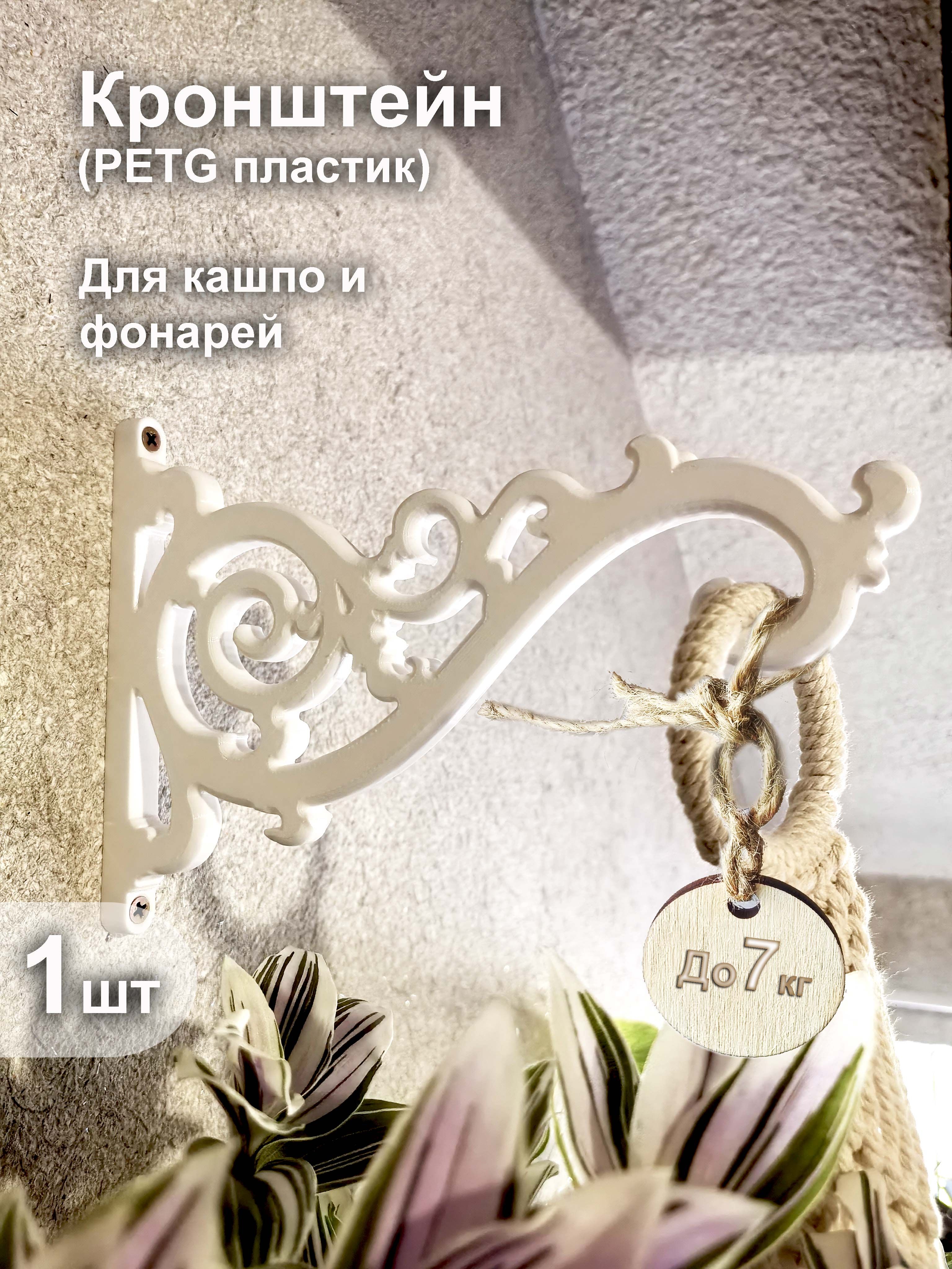 Кронштейндлякашпосцветамиирастениями(пластикPETG)