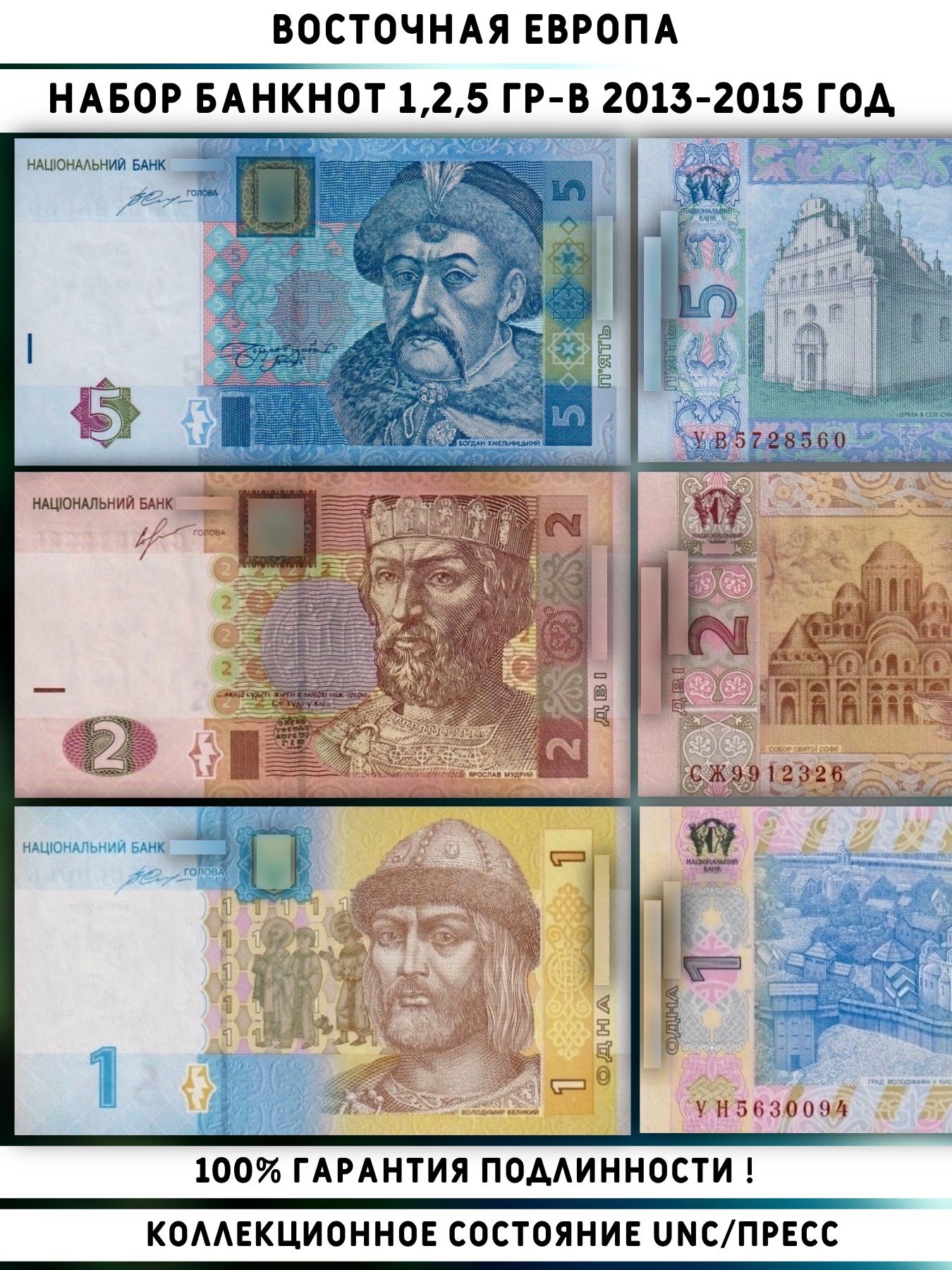 наборбанкнотСНГВосточнаяЕвропа2013-2015год