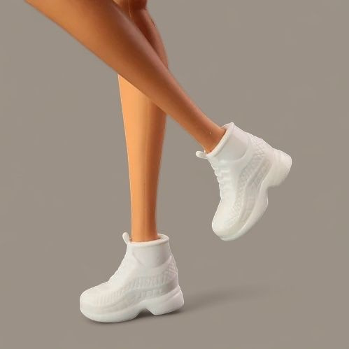 Обувь для Барби кеды белые #1