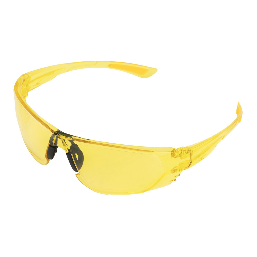 Очки защитные открытые, поликарбонатные, желтая линза // Denzel 89199  #1