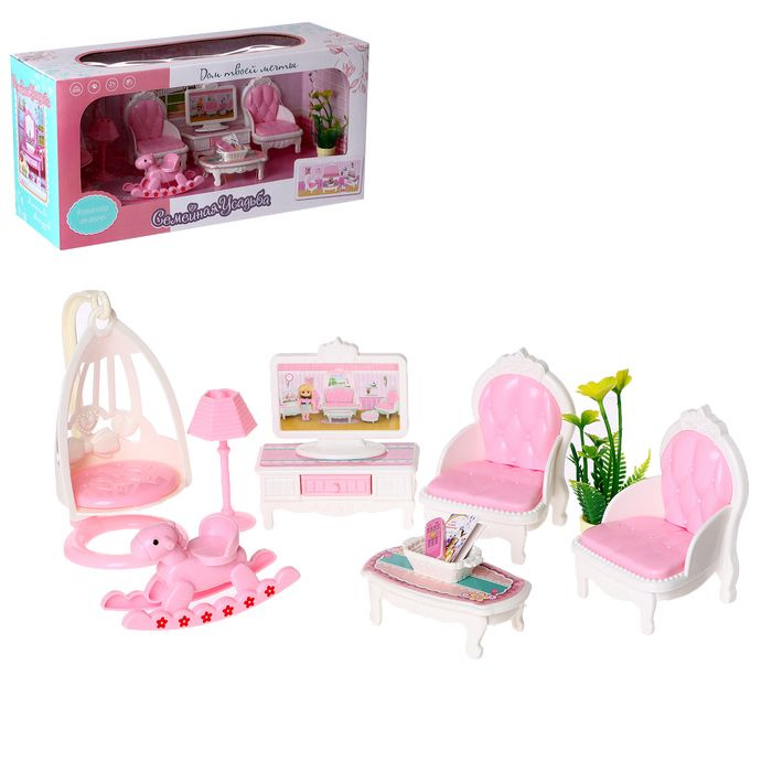 Игровой набор мебели для кукол Семейная усадьба: гостиная  #1