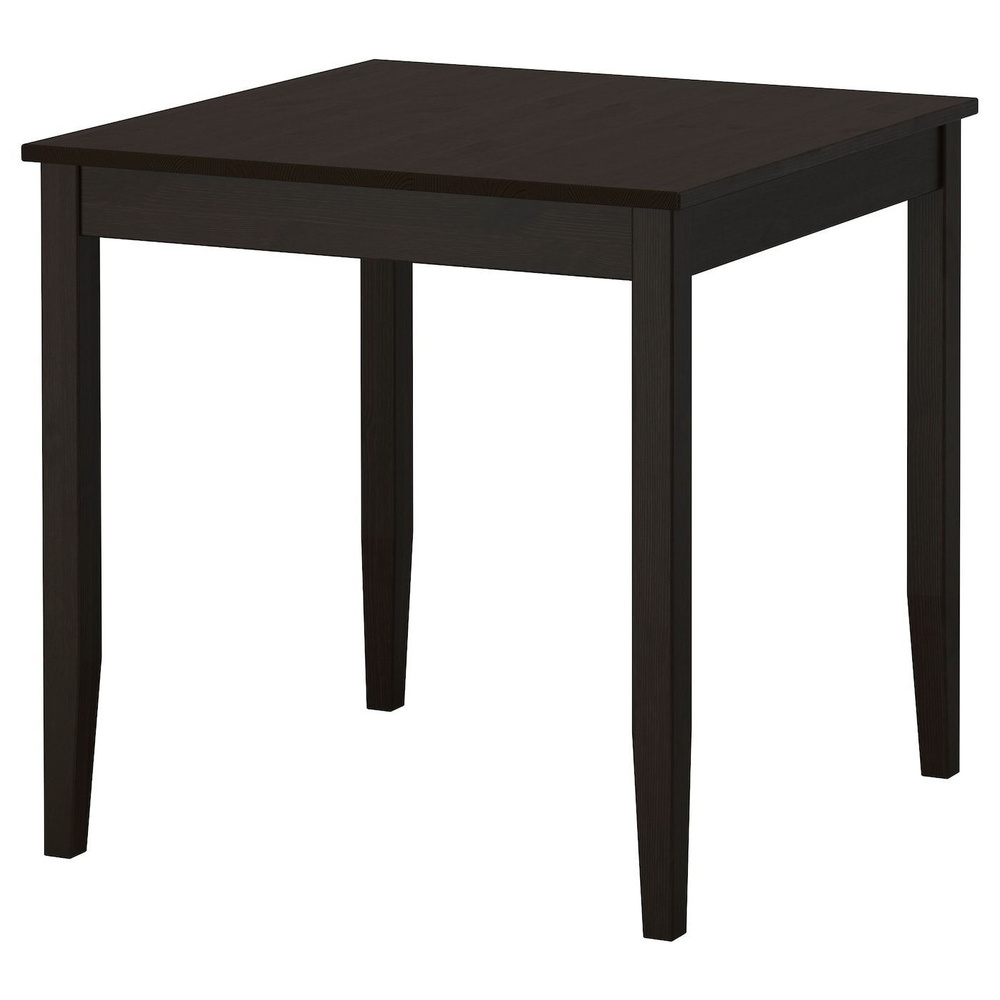 LERHAMN Стол IKEA, черно-коричневый 74x74 см (30444307) #1