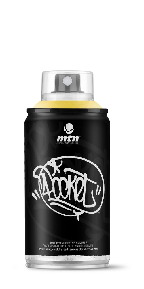 Аэрозольная краска для граффити MTN Pocket , цвет желтый, 150 мл  #1