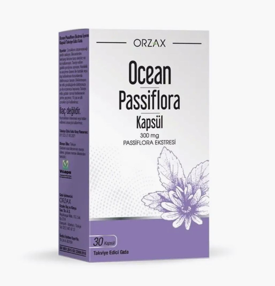 Для успокоения нервной системы Ocean Passiflora Extract, ORZAX, Экстракт пассифлоры, 300 мг  #1