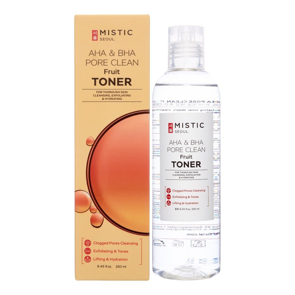 MISTIC AHA & BHA PORE CLEAN Fruit Toner Очищающий тонер с фруктовыми кислотами 250мл  #1