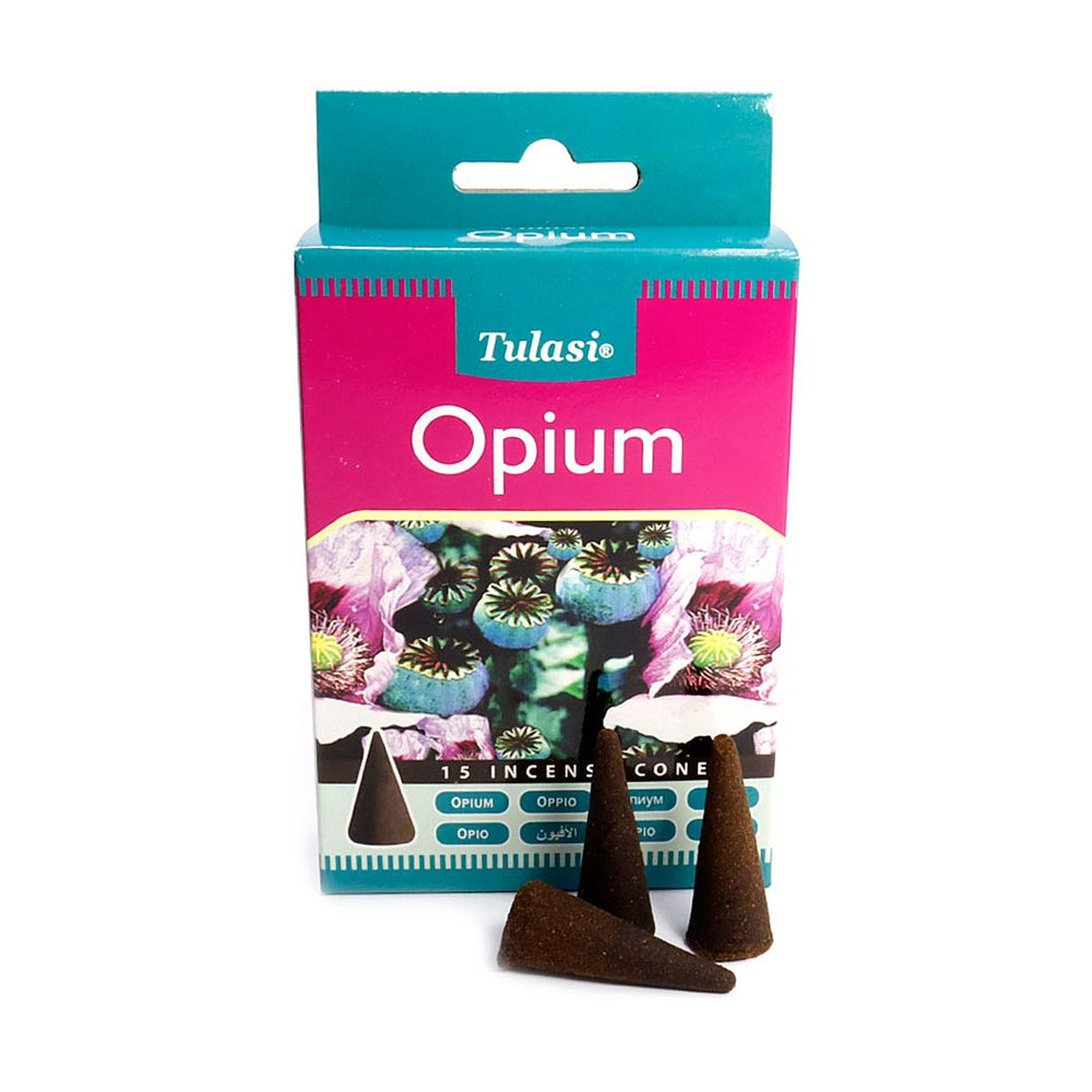 Индийские благовония конусы Саратхи Опиум (Sarathi Opium Cones) натуральные ароматические благовония #1