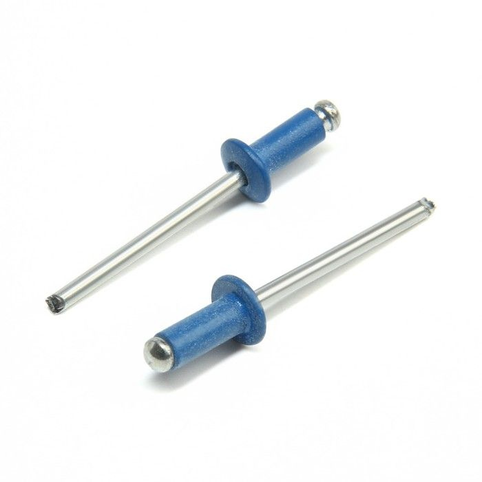 Заклёпки ТУНДРА krep, вытяжные, алюминий-сталь, 4х10 мм, синие, 3 набора по 50 штук  #1