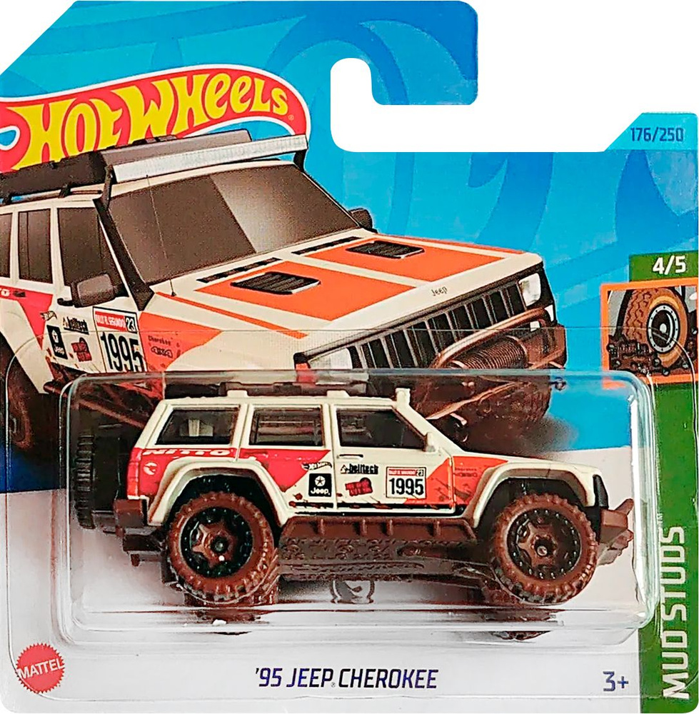 Машинка Hot Wheels Базовой коллекции '95 Jeep Cherokee 176/250 (5785 HKL02) mainline 2023  #1