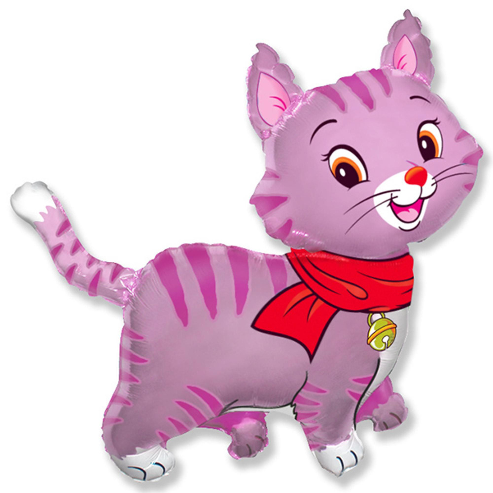 Фигура Кошечка розовая 91см х 93см #1