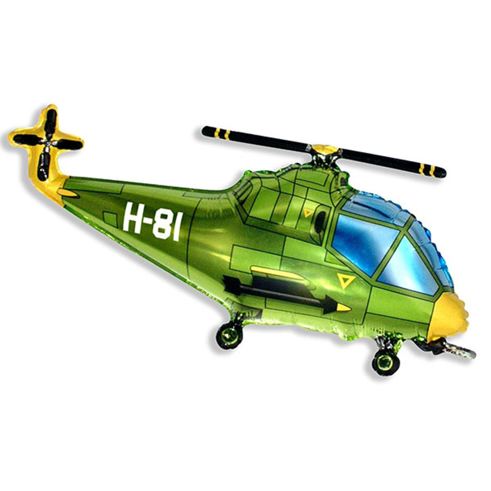 Фигура Вертолет зеленый 57см х 96см #1