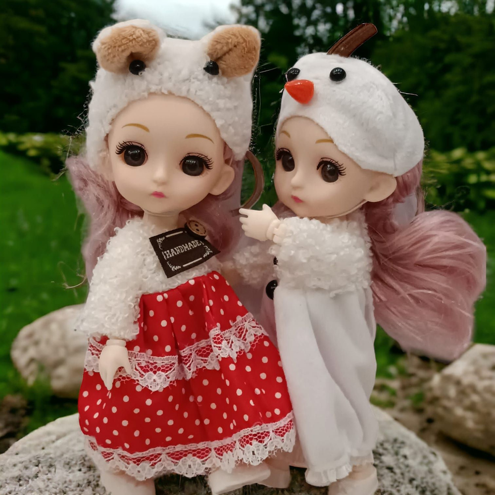 Куклы-подружки маленькие шарнирные 16 см 2шт #1