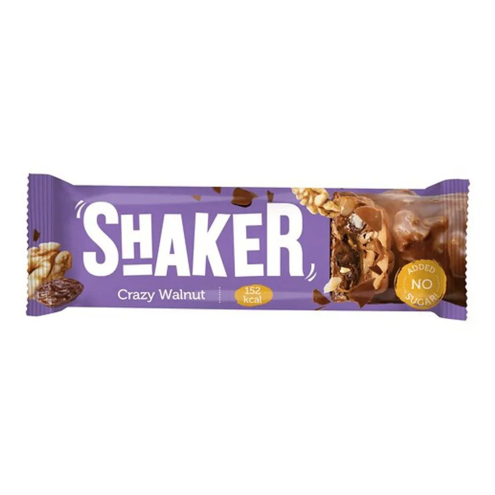 Шоколадный батончик FitnesShock Shaker Protein Bar протеиновый с грецким орехом в шоколадной глазури #1