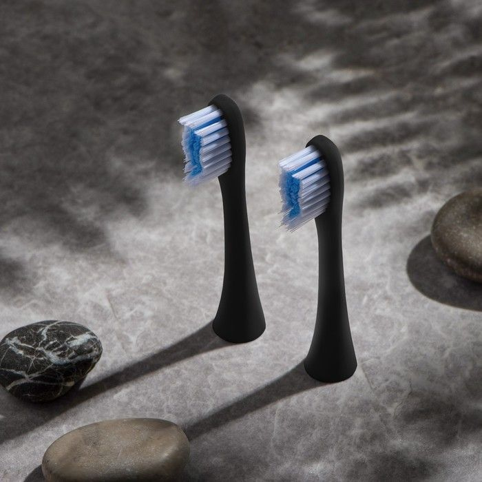 Luazon Home Насадка для электрической зубной щетки Luazon LP-004, черные, 4 штуки  #1