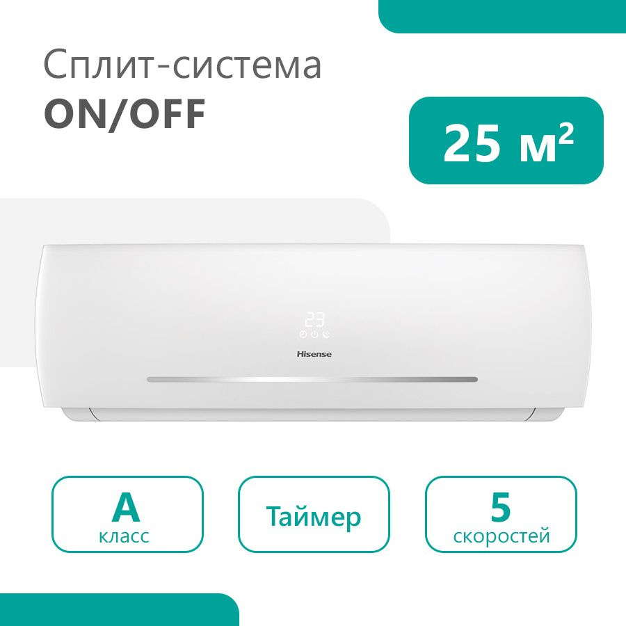 Настенная сплит-система / комплект / кондиционер HISENSE ON/OFF серии NEO Classic A, AS-09HR4RYDDC00, #1