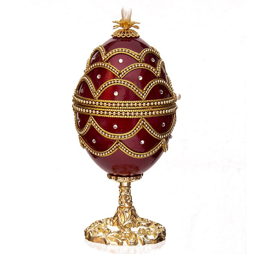 Пасхальное яйцо с музыкальным механизмом Византия 15 см  #1